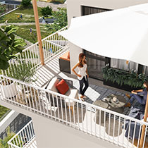 Apartments with terraces
